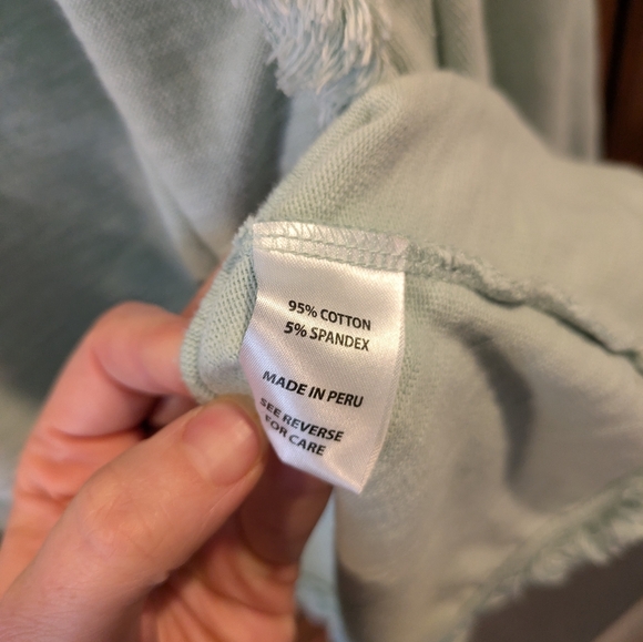 Spartina 449 Clara Convertible Light Green Cardigan - Picture 6 of 7